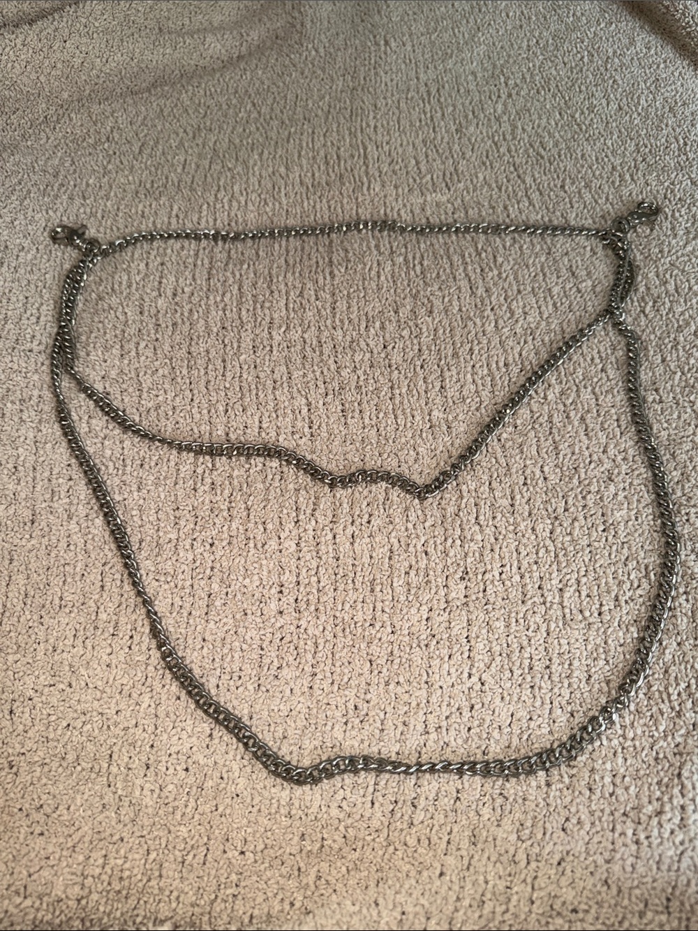 Silver-Tone Layered Chain Belt - Women's Jewelry